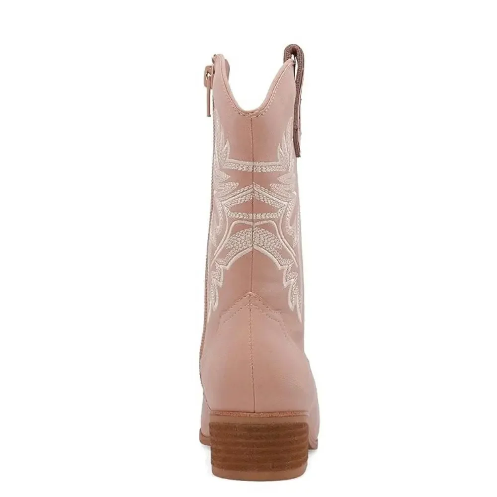 Mia Bloome TGK595A-685 Boot Girls 13 Blush Leather Cowboy Western Boot ZOGG3095